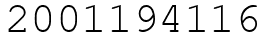 Число 2001194116.
