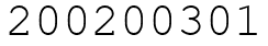 Число 200200301.