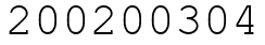 Число 200200304.