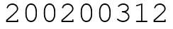 Число 200200312.