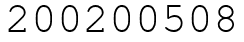Число 200200508.
