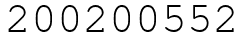 Число 200200552.