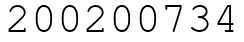 Число 200200734.