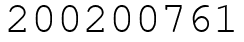 Число 200200761.
