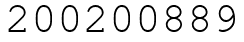Число 200200889.