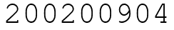 Число 200200904.