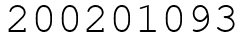 Число 200201093.