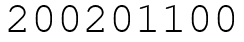 Число 200201100.
