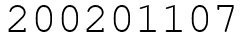 Число 200201107.