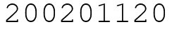 Число 200201120.