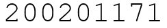 Число 200201171.