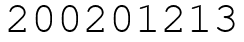 Число 200201213.