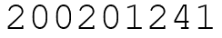 Число 200201241.