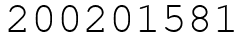 Число 200201581.
