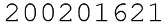 Число 200201621.