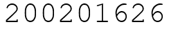 Число 200201626.