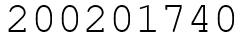 Число 200201740.