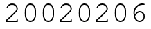 Число 20020206.
