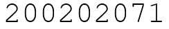 Число 200202071.