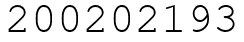 Число 200202193.