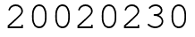 Число 20020230.