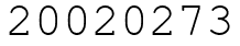 Число 20020273.