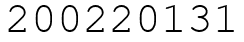Число 200220131.