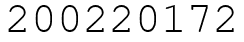 Число 200220172.