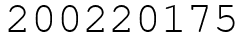 Число 200220175.