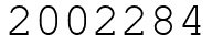 Число 2002284.