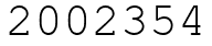 Число 2002354.