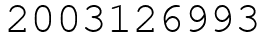 Число 2003126993.