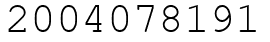 Число 2004078191.