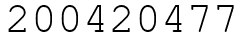 Число 200420477.