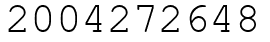 Число 2004272648.