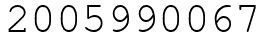 Число 2005990067.