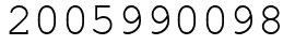 Число 2005990098.