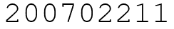Число 200702211.