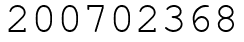 Число 200702368.
