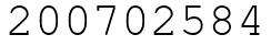 Число 200702584.