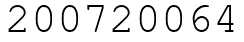 Число 200720064.