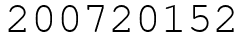 Число 200720152.