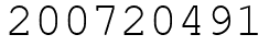 Число 200720491.