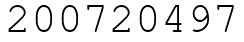 Число 200720497.