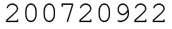 Число 200720922.