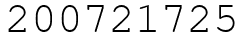 Число 200721725.