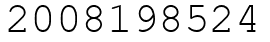 Число 2008198524.