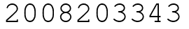 Число 2008203343.