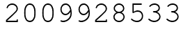 Число 2009928533.