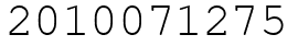 Число 2010071275.